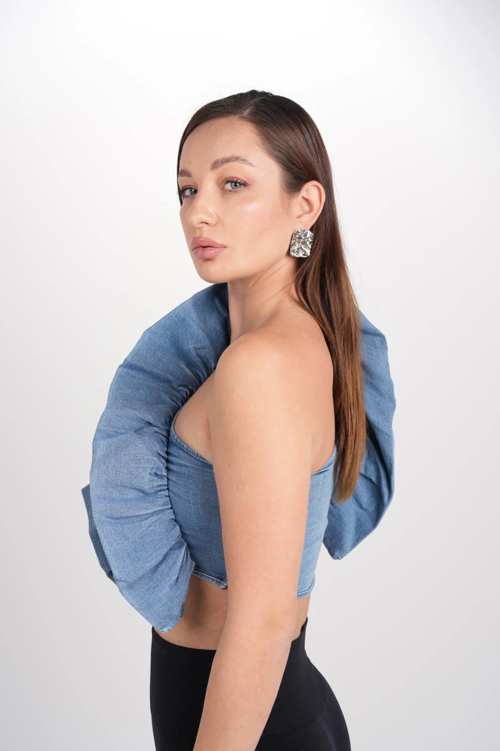 Denim Label Cocoon top