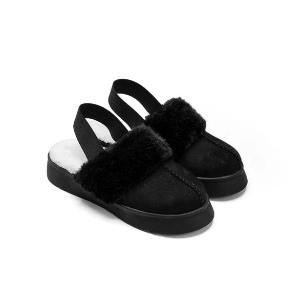 Gogo Collection Suede Slingback Clogs