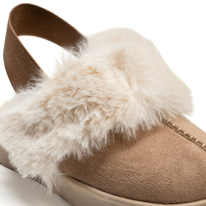 Gogo Collection Suede Slingback Clogs