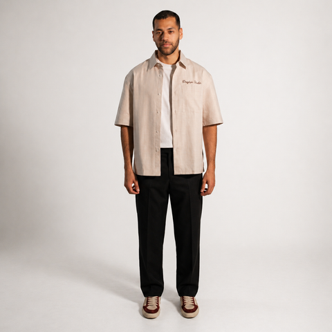 Denjoe Short Sleeve Linen Shirt Boxy Fit