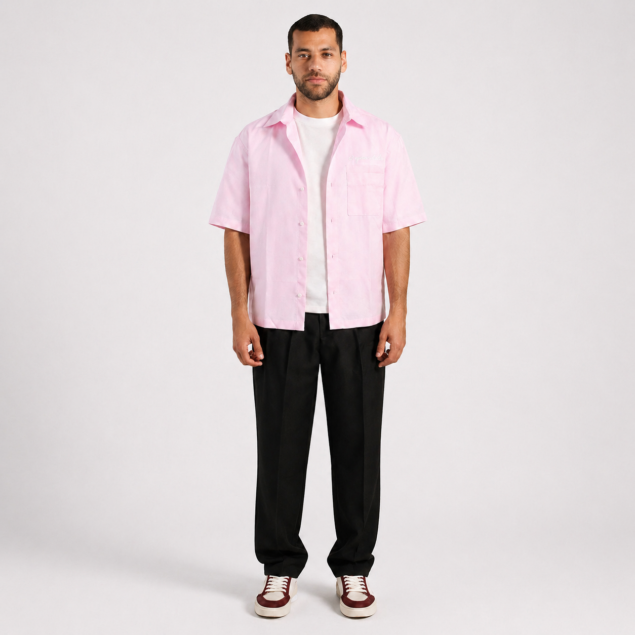 Denjoe Short Sleeve Linen Shirt Boxy Fit