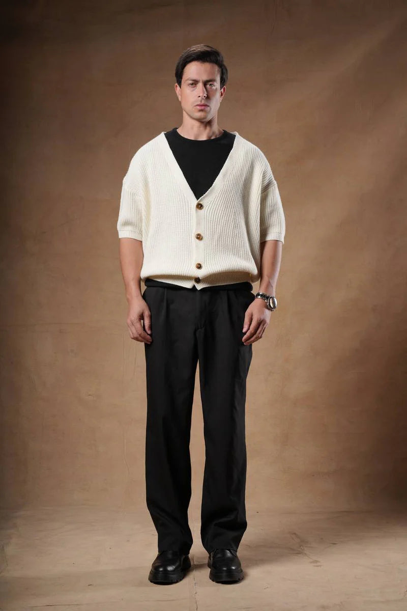 Bucks Knit Cardigan Boxy Fit