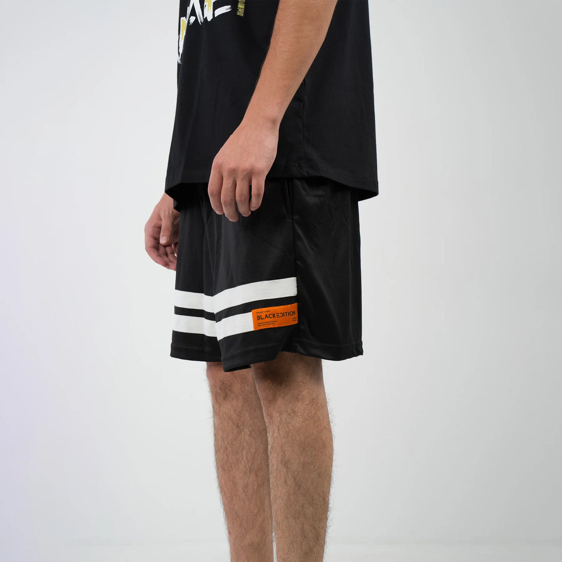 Black Jersey Short