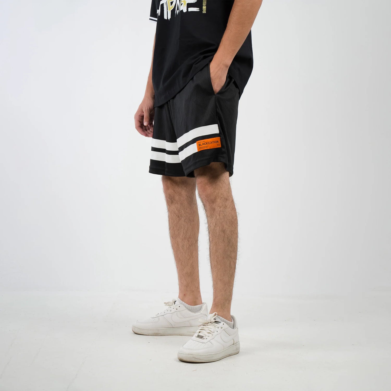 Black Jersey Short