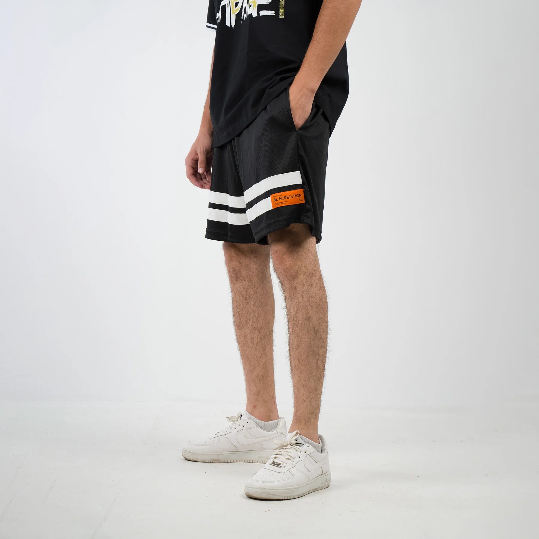 Black Jersey Short