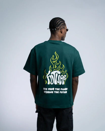 Denjoe &quot;FUTURE FLAMES&quot; Oversized Tee