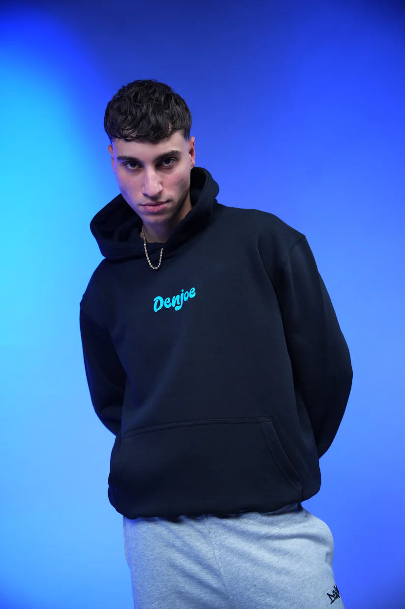 Denjoe “What don’t monsters eat clowns Because they taste funny” Printed Oversized Hoodie