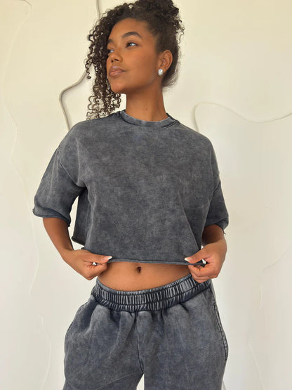 Maison De Chris Cropped T Shirt