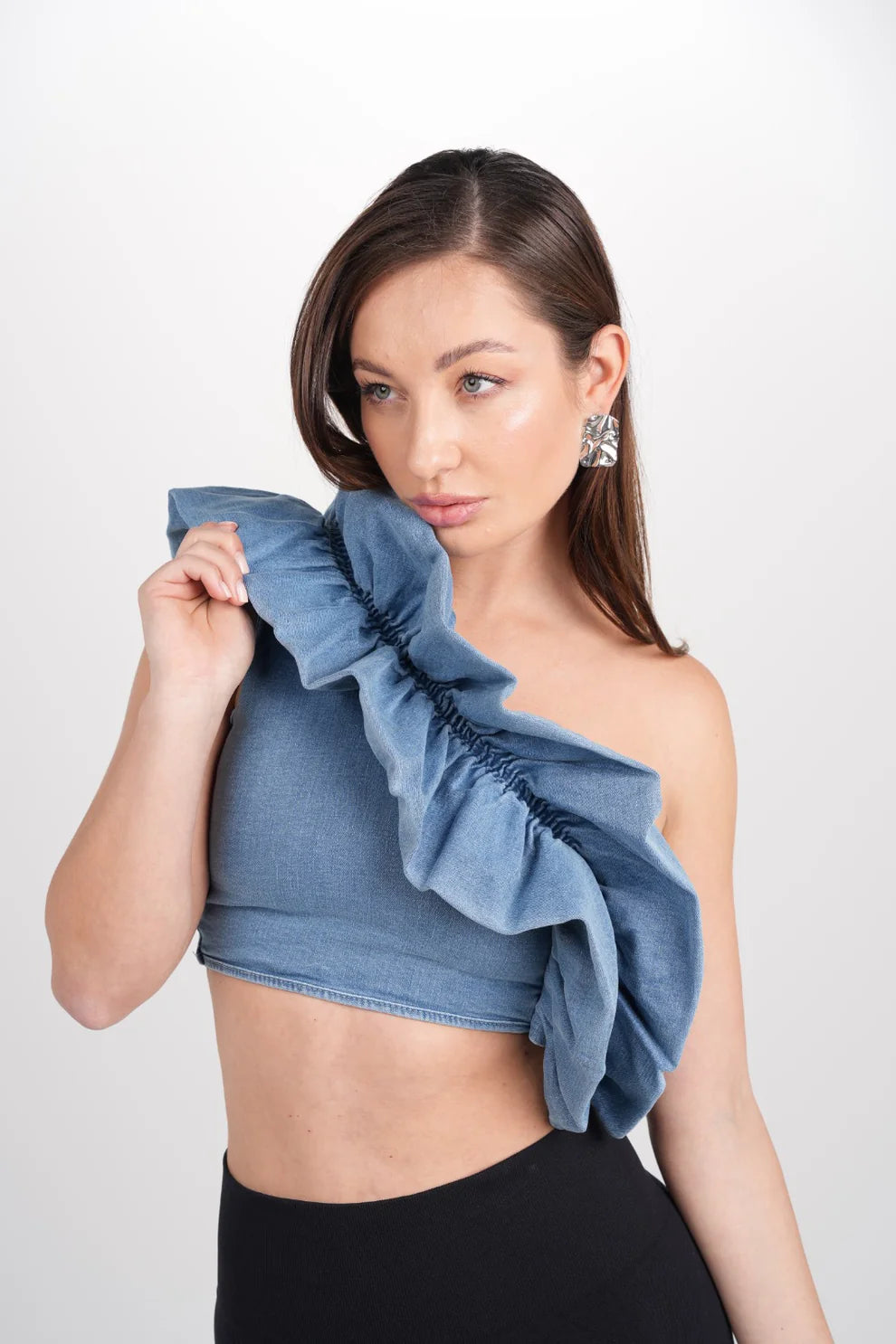 Denim Label Cocoon top