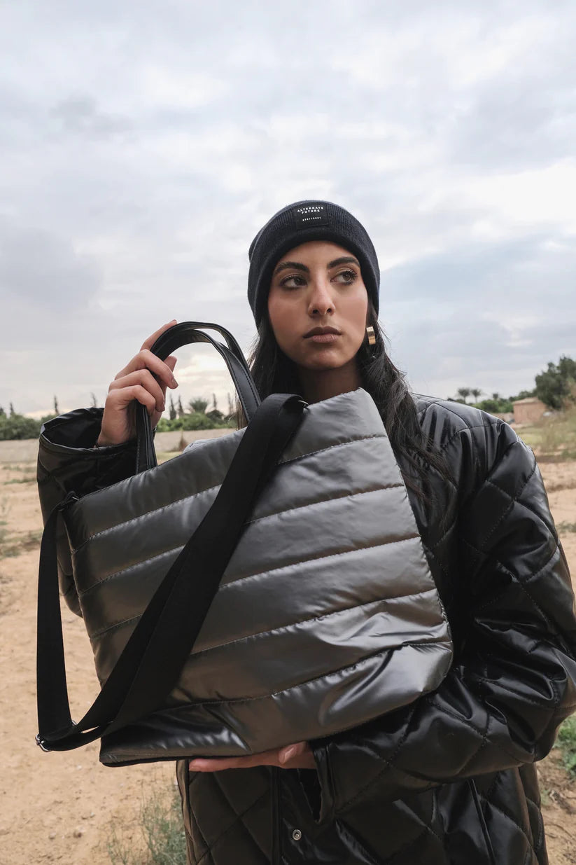 Zuri puffer handbag