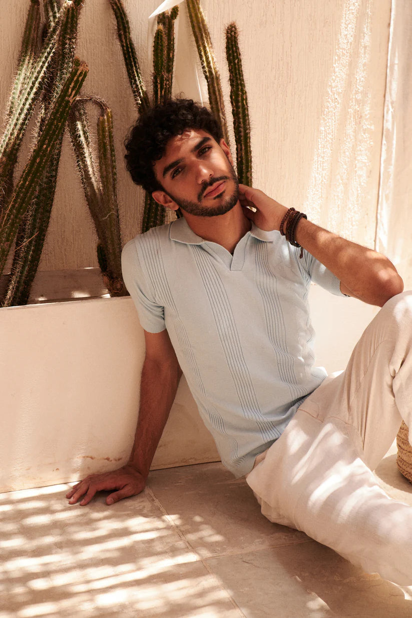 KUJI Knitted Polo Tshirt
