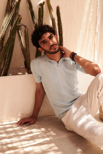 KUJI Knitted Polo Tshirt