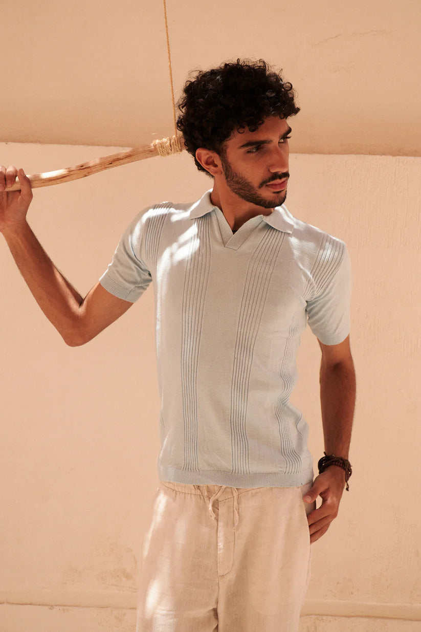 KUJI Knitted Polo Tshirt