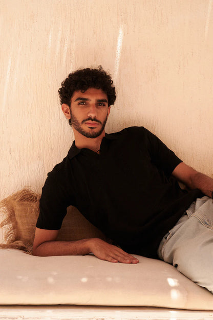 KUJI Knitted Polo Tshirt