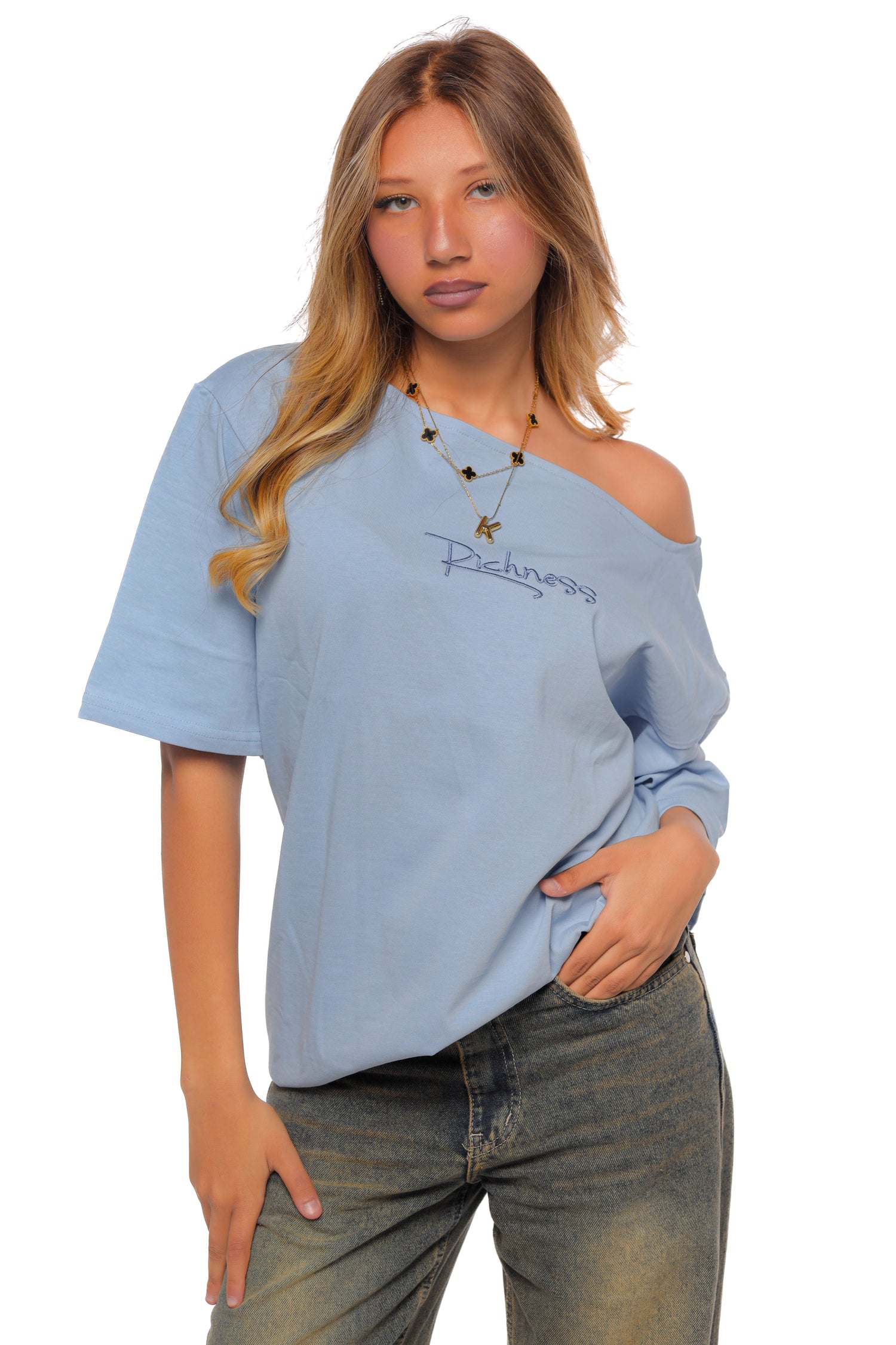 Richness Tee Off Shoulder