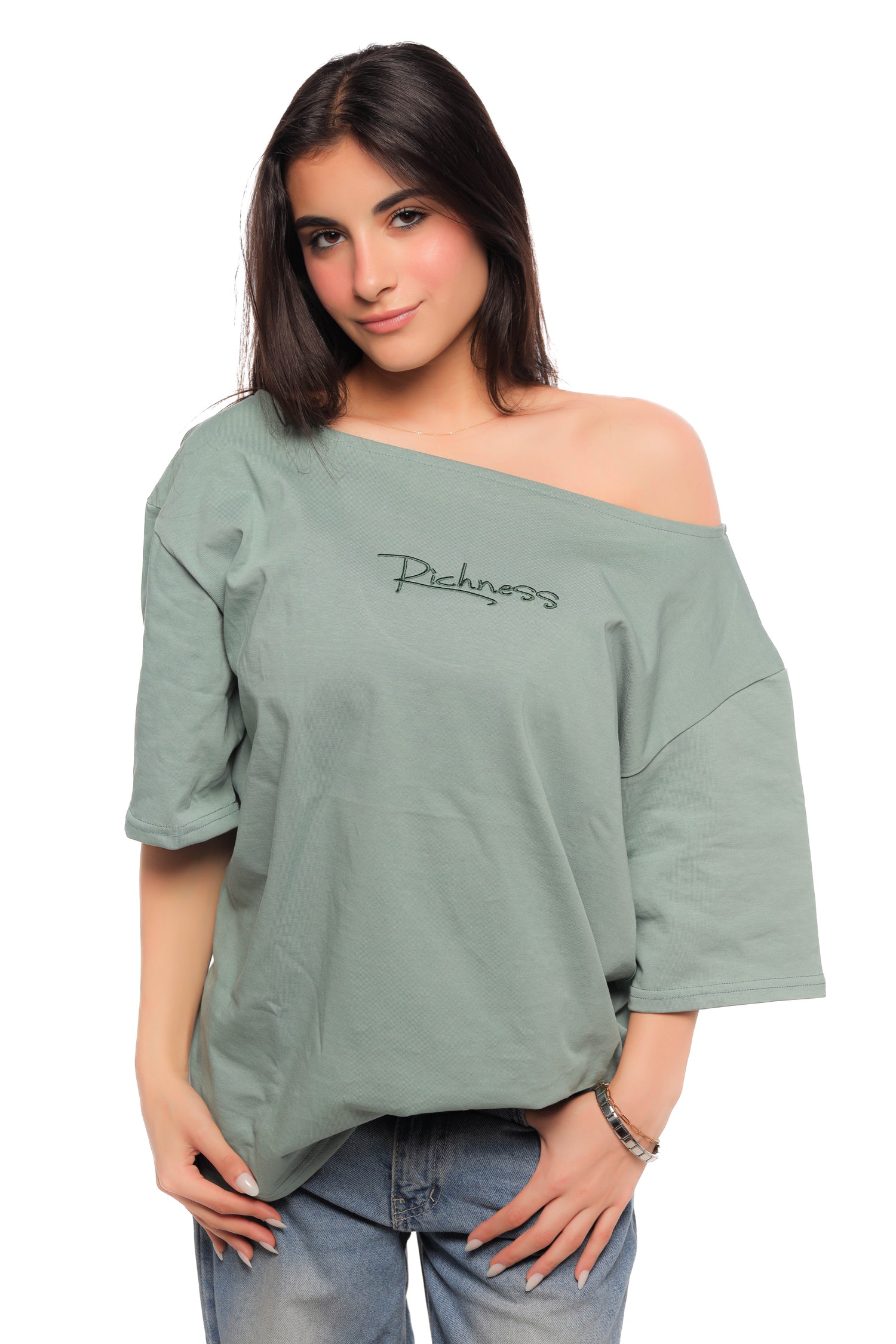 Richness Tee Off Shoulder