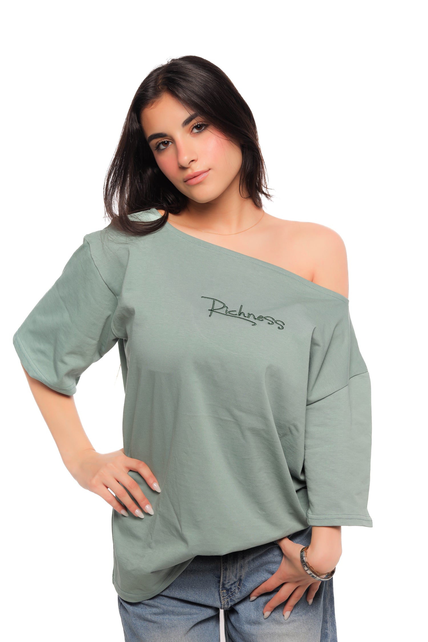 Richness Tee Off Shoulder