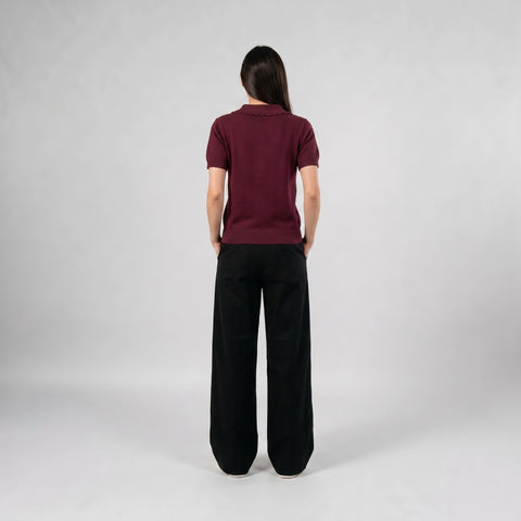 The Blanks Knit Polo Tee