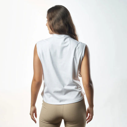 Breathe Double Layer Short Fit Sleeveless Basic T-Shirt