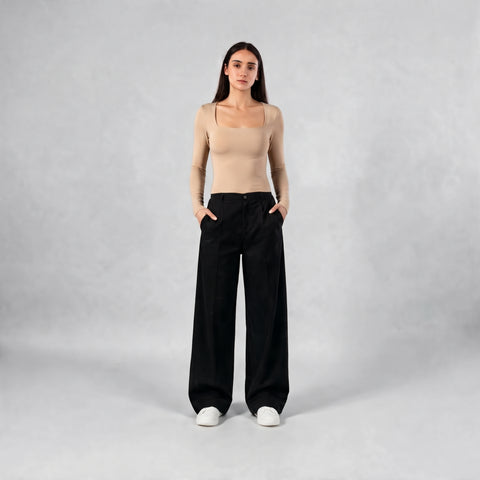 Diss & Miss Cotton Square Neck Long Sleeve