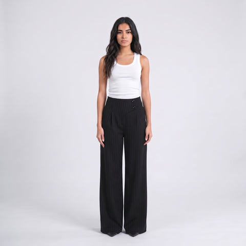 Maison De Chris The Prestige Pants With Lines