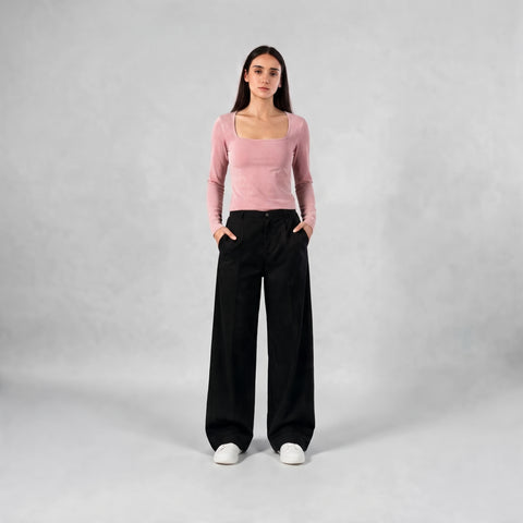 Diss & Miss Cotton Square Neck Long Sleeve