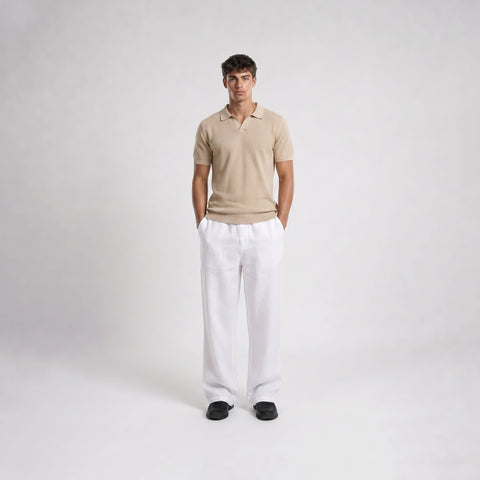 The Blanks Knit Polo Tee