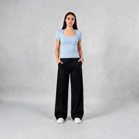 Diss & Miss Cotton Square Neck Short Sleeve