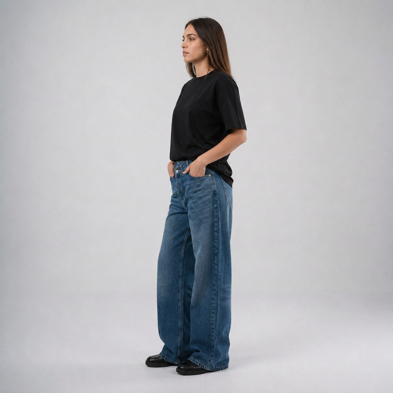 Eighties Short Sleeve Back-Tie Top