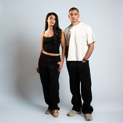 Blurred Wide Leg Sweatpants