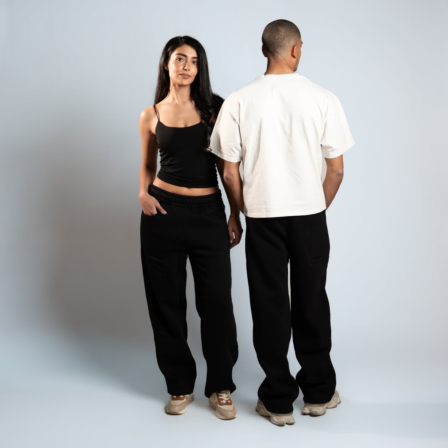 Blurred Wide Leg Sweatpants