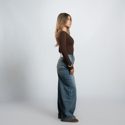 Seemly Long Sleeve Cotton Round