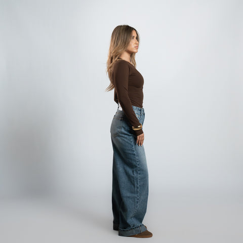 Seemly Long Sleeve Cotton Round