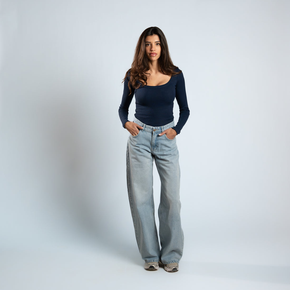 Blurred Long Sleeve Top