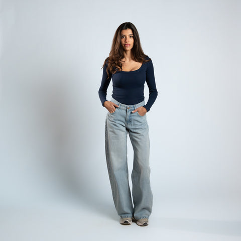 Blurred Long Sleeve Top