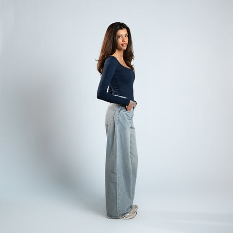 Blurred Long Sleeve Top
