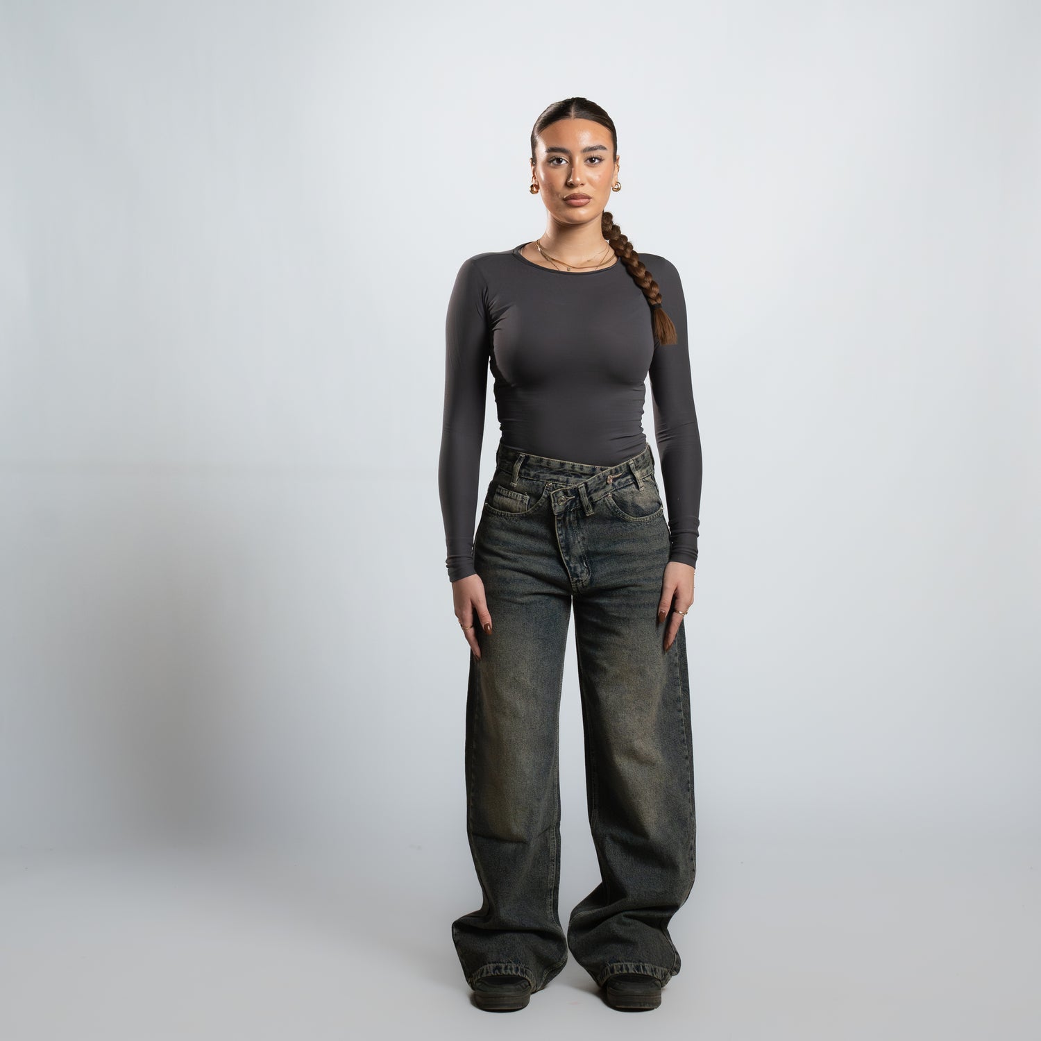 Seemly Long Sleeve Cotton Round
