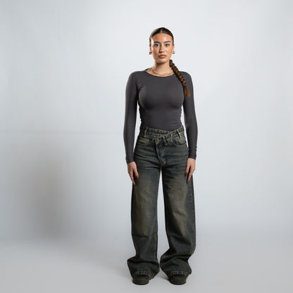 Seemly Long Sleeve Cotton Round