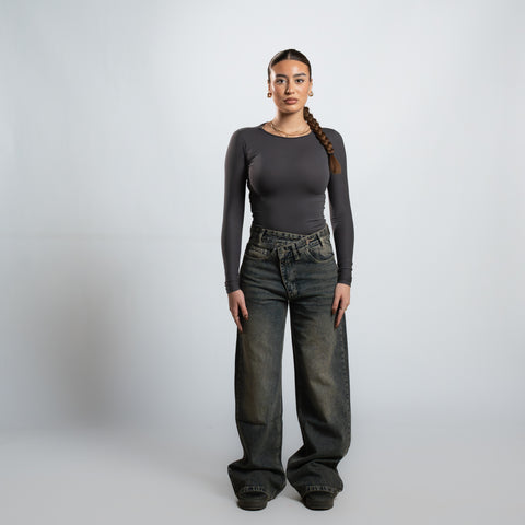 Seemly Long Sleeve Cotton Round