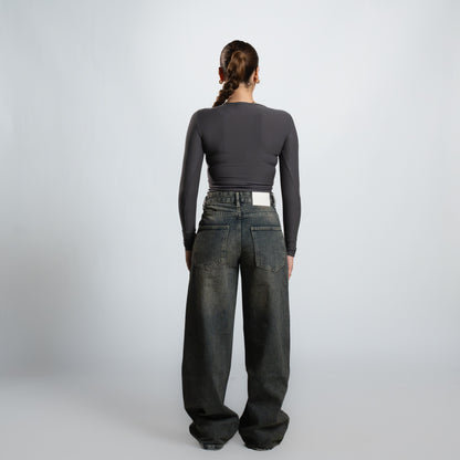 Seemly Long Sleeve Cotton Round