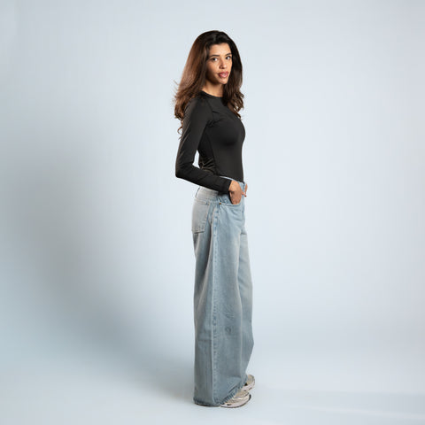 Diss & Miss Long Sleeve Crew Neck Top 2