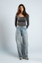 Diss & Miss Long Sleeve Square Neck Top 2
