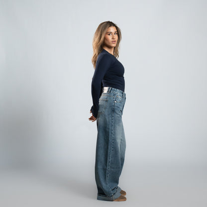 Seemly Long Sleeve Cotton Round