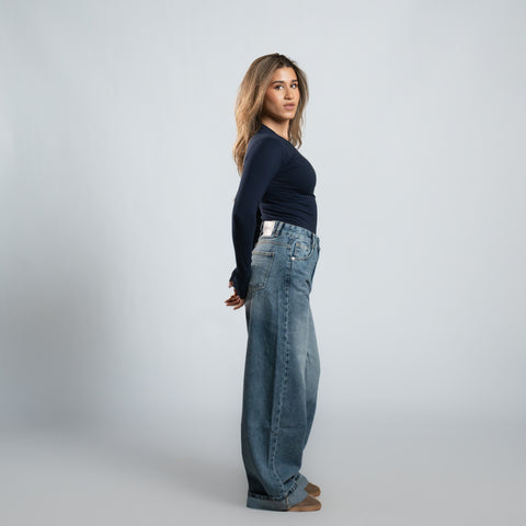 Seemly Long Sleeve Cotton Round
