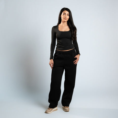 Diss & Miss Long Sleeve Square Neck Top 1