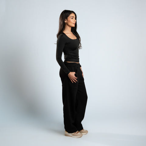 Diss & Miss Long Sleeve Square Neck Top 1