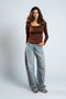 Diss & Miss Long Sleeve Square Neck Top 1