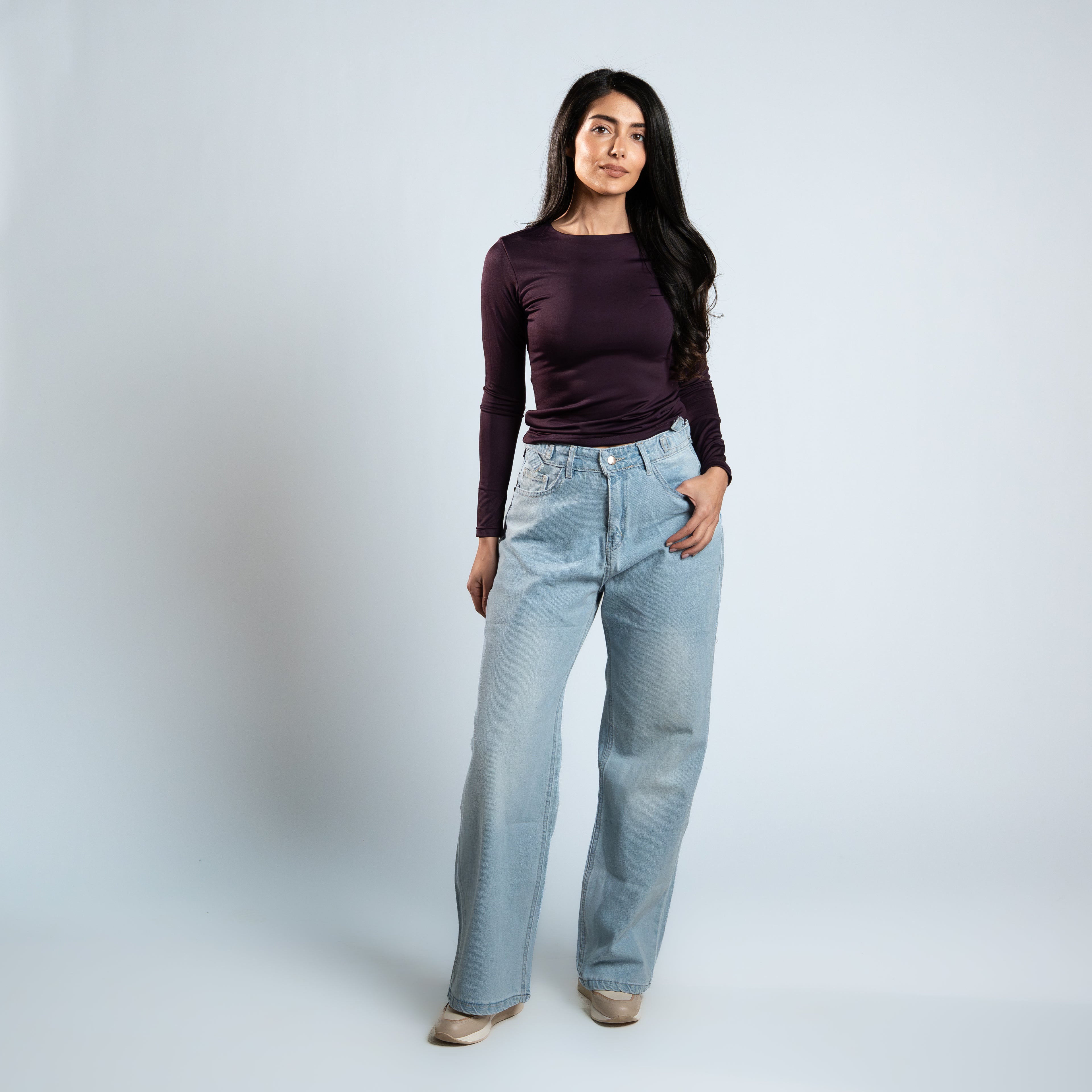 Diss &amp; Miss Long Sleeve Crew Neck Top 1