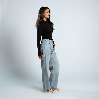 Blue Blood High Neck Long Sleeve