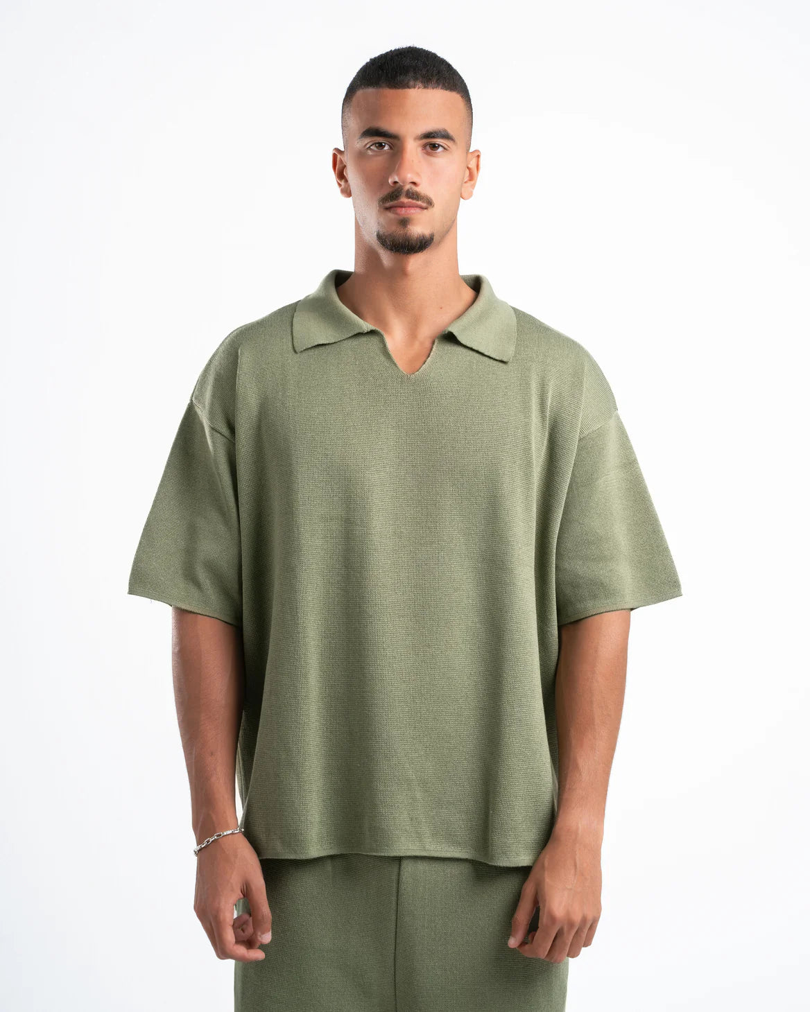 Psych Oversized Knit Polo